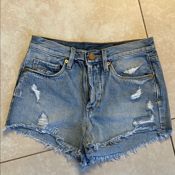Blank NYC Distressed Denim Shorts - Picture 1 of 4